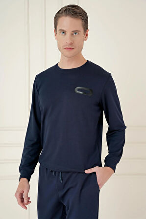 TS 888 Slim Fit Lacivert Spor T-Shirt