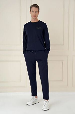 TS 888 Slim Fit Lacivert Spor T-Shirt