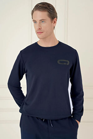 TS 888 Slim Fit Lacivert Spor T-Shirt