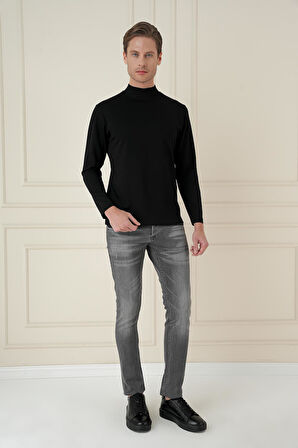 TS 894 Slim Fit Siyah Spor T-Shirt