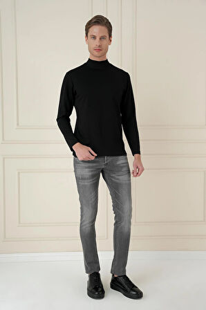 TS 894 Slim Fit Siyah Spor T-Shirt