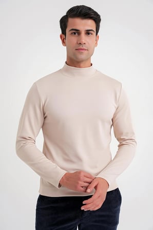 TS 894 t-shirt Slim BEJ CASUAL