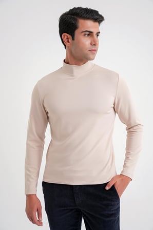 TS 894 t-shirt Slim BEJ CASUAL