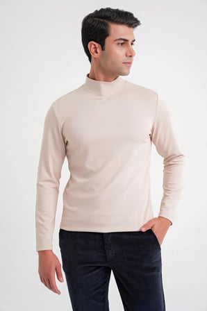 TS 894 t-shirt Slim BEJ CASUAL