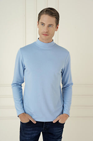TS 894 Slim Fit Açık Mavi Spor T-Shirt