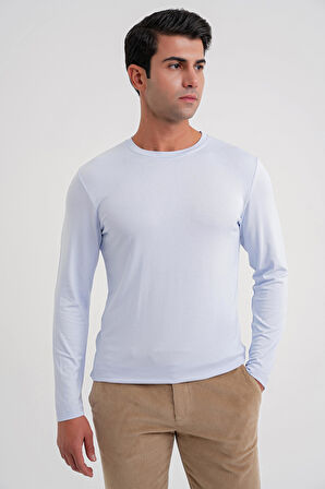 TS 870 T-SHIRT Slim BUZ MAVI CASUAL