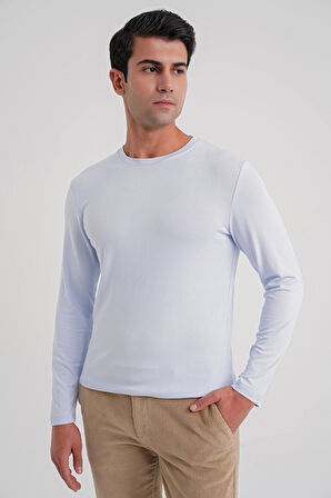 TS 870 T-SHIRT Slim BUZ MAVI CASUAL