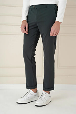 P 1150 Comfort Fit Beli Lastikli Yan Cep Nefti Jogger Pantolon