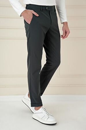 P 1150 Comfort Fit Beli Lastikli Yan Cep Nefti Jogger Pantolon