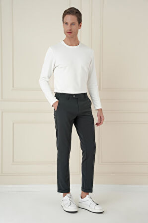 P 1150 Comfort Fit Beli Lastikli Yan Cep Nefti Jogger Pantolon