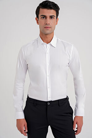 GK 747 GÖMLEK Slim BEYAZ KLASİK