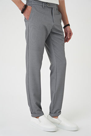 Comfort Fit Beli Lastikli Siyah Jogger Pantolon  P 1181