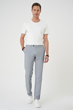 Comfort Fit Beli Lastikli Gri Jogger Pantolon  P 1181