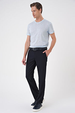 Comfort Fit Beli Lastikli Lacivert Jogger Pantolon  P 1185