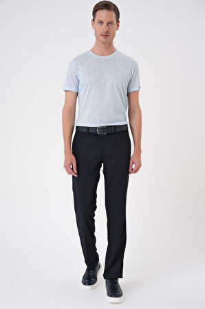 Comfort Fit Beli Lastikli Lacivert Jogger Pantolon  P 1185