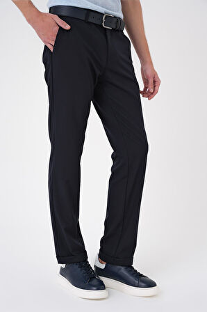 Comfort Fit Beli Lastikli Lacivert Jogger Pantolon  P 1185