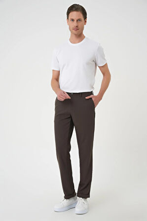 Comfort Fit Beli Lastikli Toprak Jogger Pantolon  P 1185