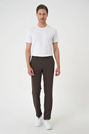 Comfort Fit Beli Lastikli Toprak Jogger Pantolon  P 1185