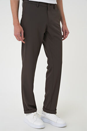 Comfort Fit Beli Lastikli Toprak Jogger Pantolon  P 1185