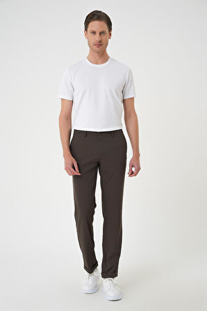 Comfort Fit Beli Lastikli Toprak Jogger Pantolon  P 1185