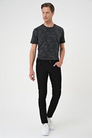 Denim 131 Slim Fit Beş Cepli Likralı Siyah Jean Pantolon