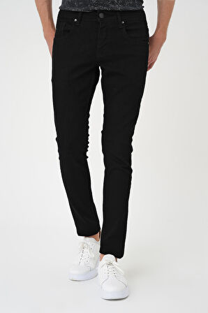 Denim 131 Slim Fit Beş Cepli Likralı Siyah Jean Pantolon