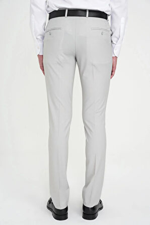 Slim Fit Pilesiz Yün Klasik Taş Kumaş Pantolon  P 1191