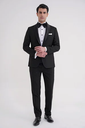BLACK 086 TAKIM Slim SİYAH KLASİK
