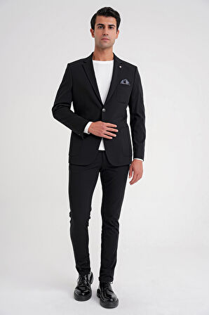 C 697 CEKET Regular Fit SİYAH-1 CASUAL