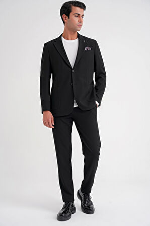 C 698 CEKET Regular Fit SİYAH-1 CASUAL