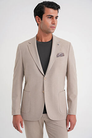 C 698 CEKET Regular Fit BEJ-1 CASUAL