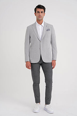 C 698 CEKET Regular Fit GRİ-1 CASUAL