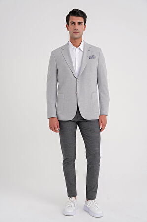 C 698 CEKET Regular Fit GRİ-1 CASUAL