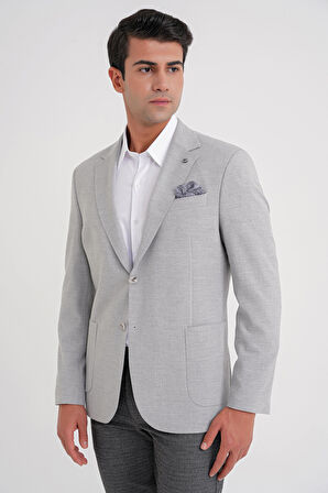 C 698 CEKET Regular Fit GRİ-1 CASUAL