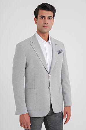 C 698 CEKET Regular Fit GRİ-1 CASUAL