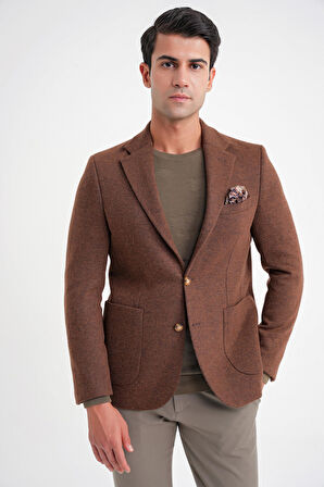 C 717 CEKET Regular Fit TÜTÜN