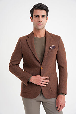 C 717 CEKET Regular Fit TÜTÜN