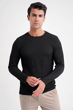 TS 916 T-SHIRT Slim SİYAH