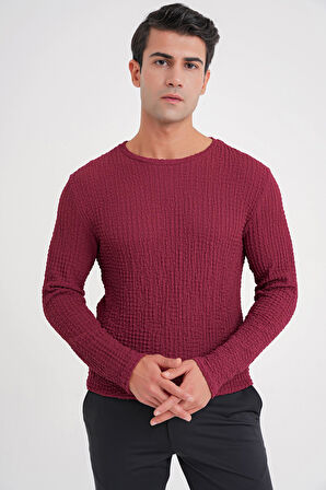 TS 916 T-SHIRT Slim BORDO