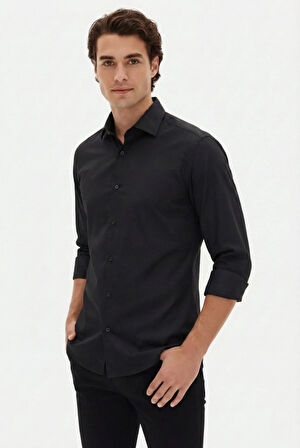 GK 2025 GÖMLEK Slim SİYAH