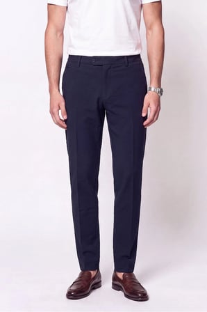 Comfort Fit Yan Cep Esnek Pamuklu Lacivert Jogger Pantolon P 1190