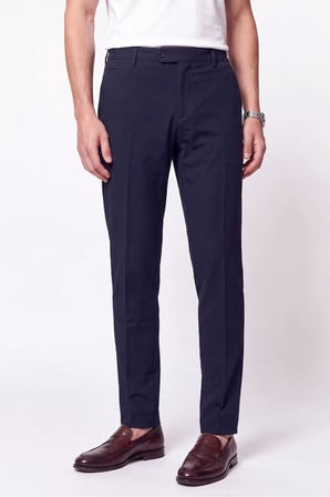 Comfort Fit Yan Cep Esnek Pamuklu Lacivert Jogger Pantolon P 1190