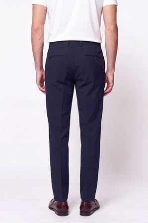 Comfort Fit Yan Cep Esnek Pamuklu Lacivert Jogger Pantolon P 1190