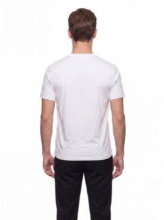 Comfort Fit Pamuklu Modal Kumaş Bisiklet Yaka Ekru Tişört TS 924