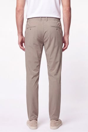 Comfort Fit Esnek Pamuklu Yan Cep Bej Jogger Pantıolon P 1220