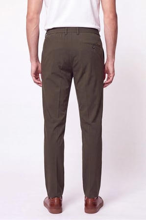 Comfort Fit Esnek Pamuklu Yan Cep Haki Jogger Pantıolon P 1220