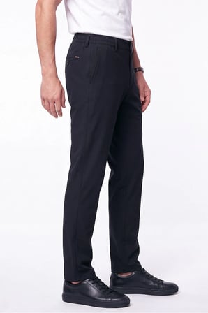 Comfort Fit Esnek Pamuklu Yan Cep Siyah Jogger Pantıolon P 1220
