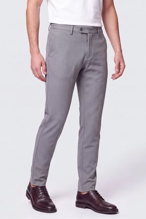 Comfort Fit Gofre Kumaş Esnek Pamuk Gri Jogger Pantolon P 1224