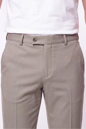 Comfort Fit Rahat Kalıp Yan Cep Pamuklu Dokulu Kum Pantolon P 1219