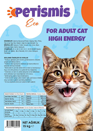 Petismis Tavuklu Yetişkin Kedi Maması 15kg